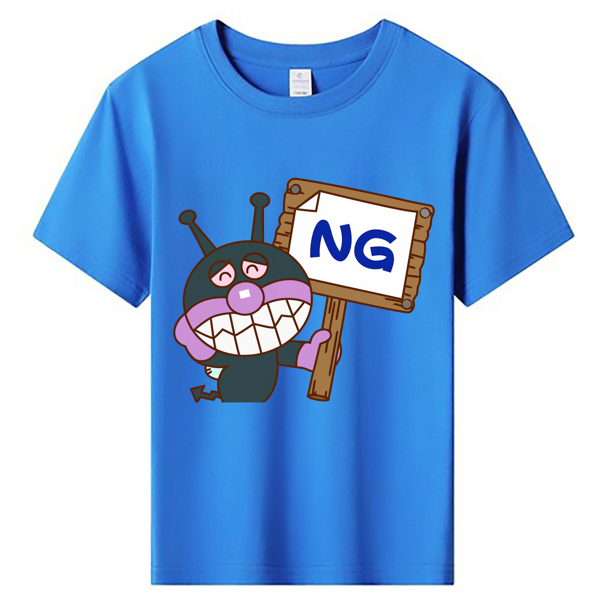 （画像用） アンパンマン Anpanman 綿100％キッズTシャツ（フロントプリント）